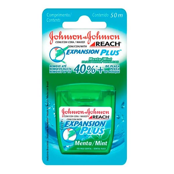 Fio Dental Johnson's Reach Expansion Plus Menta 50m