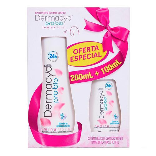 Kit Sabonete Líquido Íntimo Dermacyd Femina 200ml + 100ml - Drogaria ...