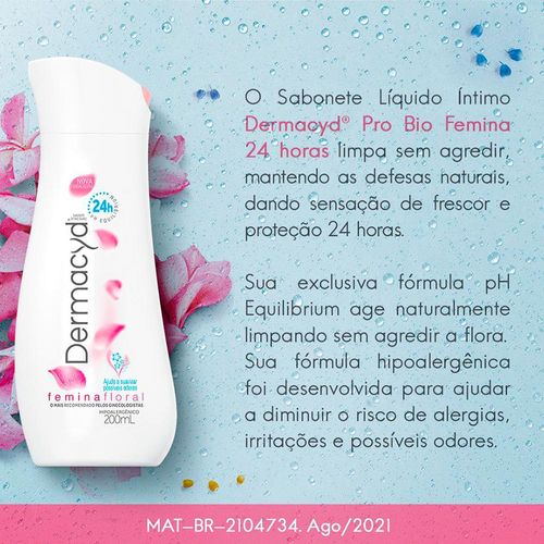 Kit Sabonete Líquido Íntimo Dermacyd Femina 200ml + 100ml - Drogaria ...