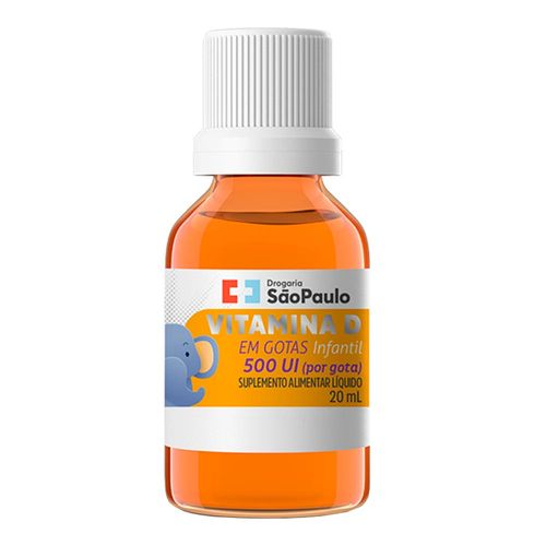 Vitamina D 500Ui Drogarias São Paulo 20Ml