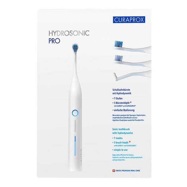 Escova Dental Elétrica Curaprox Hydrosonic Pro Branca 1 Unidade