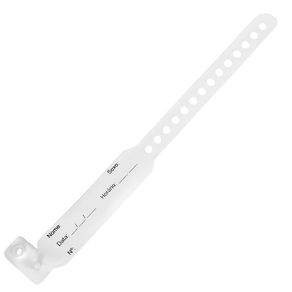 Pulseira de Identificação Branca Vagispec Infantil Caixa 500 Unid.