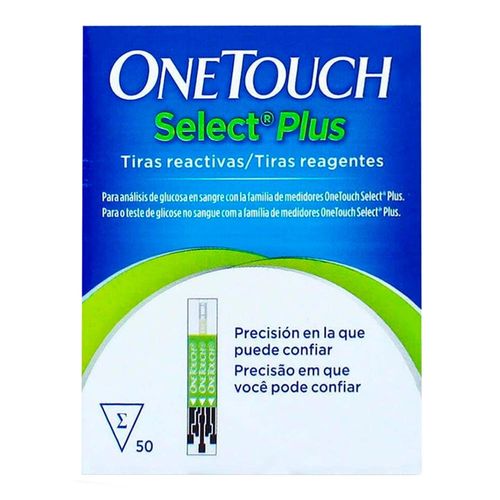 Tiras Reagentes One Touch Select Plus Flex - 50 Tiras