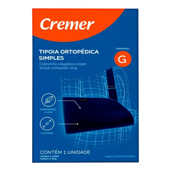 Tipoia Ortopédica Simples Cremer Azul Tamanho G 1 Unidade