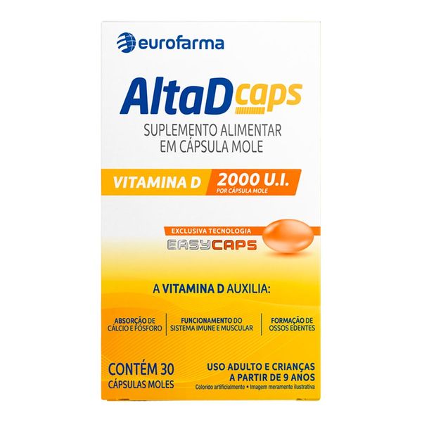 Alta D 2.000UI Eurofarma 30 Cápsulas Moles