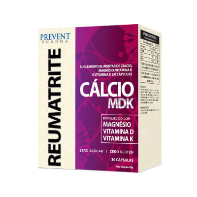 Reumatrite Cálcio Mdk Prevent Pharma 200mg, Frasco Com 30 Cápsulas