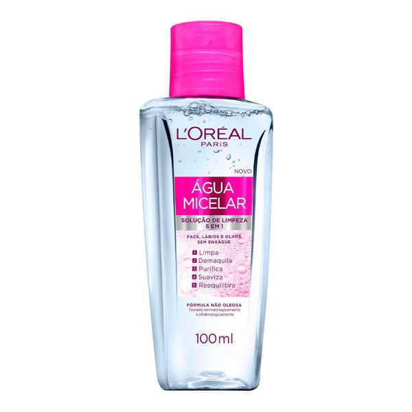 Água Micelar Loreal Paris Solução de Limpeza 5 em 1 - 100ml