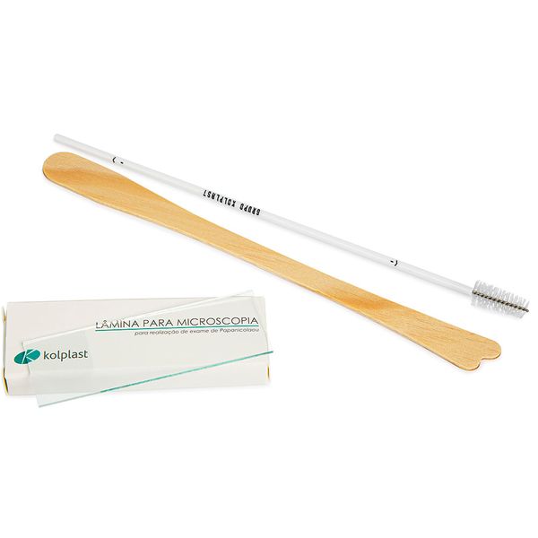 Kit Papanicolaou Básico Descartável ll Kolplast Kit Comum - 500 Unid.