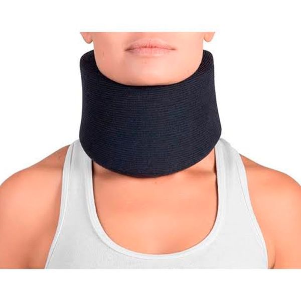 Colar Cervical Espuma Preto Cor: Preto Tam: 03
