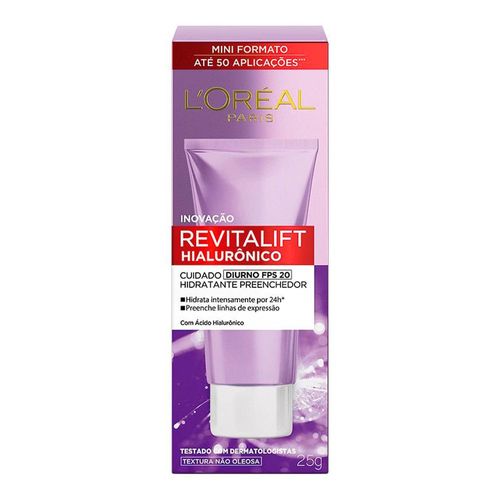 Creme Hidratante Facial Anti-Idade L'oréal Paris Revitalift Hialurônico Diurno Fps20 25G