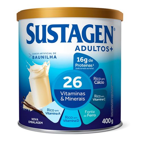 Complemento Alimentar Sustagen Baunilha Adultos+ 400G