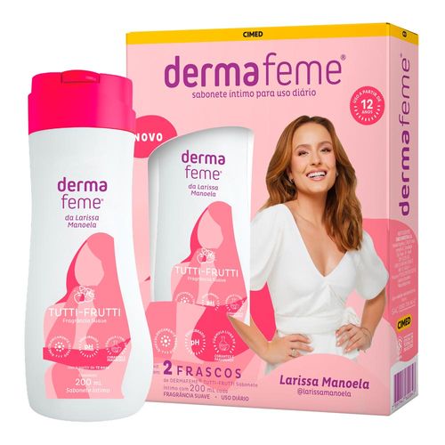 Kit Sabonete Íntimo Dermafeme Teen 200Ml 2 Unidades