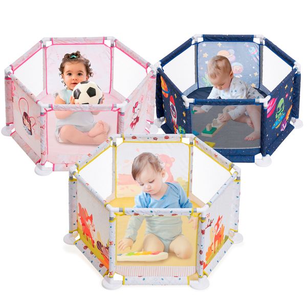 Cercadinho Infantil Chiqueiro Portátil Playpen MaxiBaby - Bege