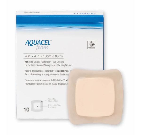 Aquacel® Foam Com Adesivo 10X10cm Unidade