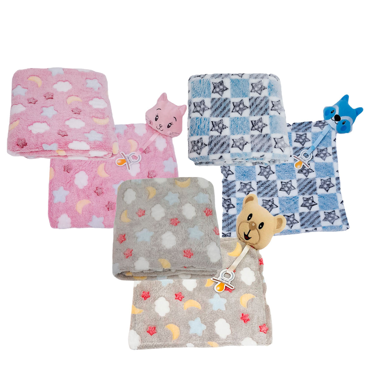 Kit Naninha e Manta para Bebê Hannys Baby 935280479