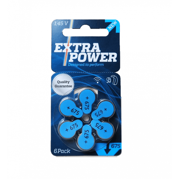 Pilha Power One Para Aparelho Auditivo Cartela C/6 unidades Tam: 675