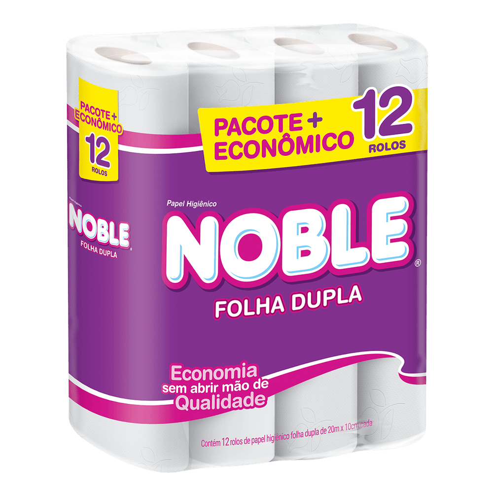 Papel Higiênico Folha Dupla Noble 12 Rolos Drogaria Sao Paulo