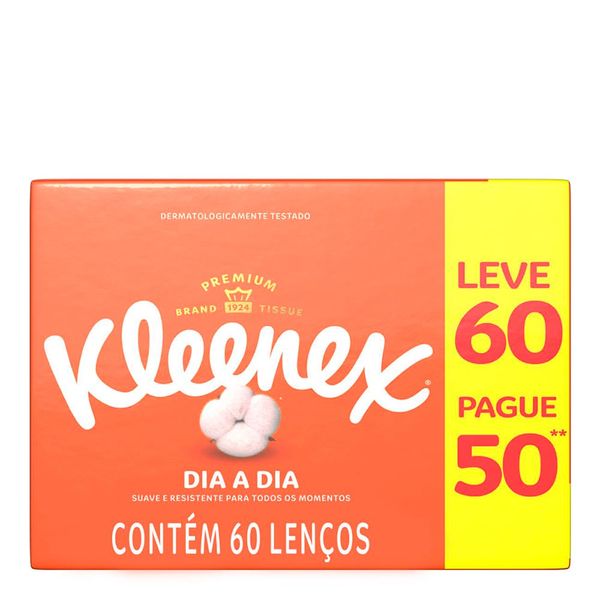 Lenço de Papel Kleenex Box 60 Folhas