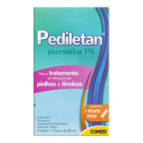 Loção Capilar Pediletan Permetrina 10Mg/Ml 60Ml
