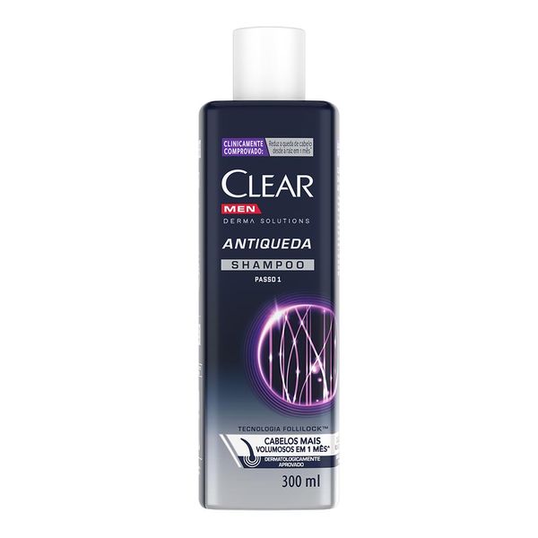 Shampoo Antiqueda Clear Men Derma Solutions 300ml