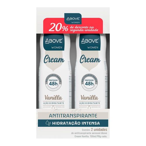 812706---Kit-Desodorante-Aerossol-Above-Woman-Cream-Vanilla-2-unidades-150ml-1 812706---Kit-Desodorante-Aerossol-Above-Woman-Cream-Vanilla-2-unidades-150ml-1