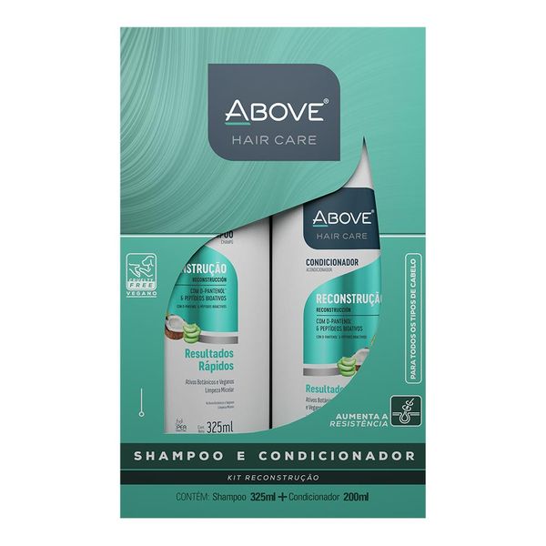 Kit Shampoo 325ml + Condicionador 200ml Above Reconstrução