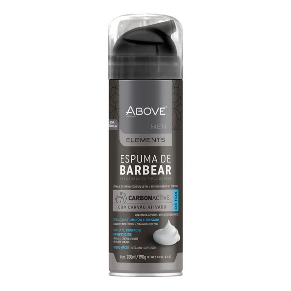 Espuma De Barbear Above Men Elements Carbon Active 200ml