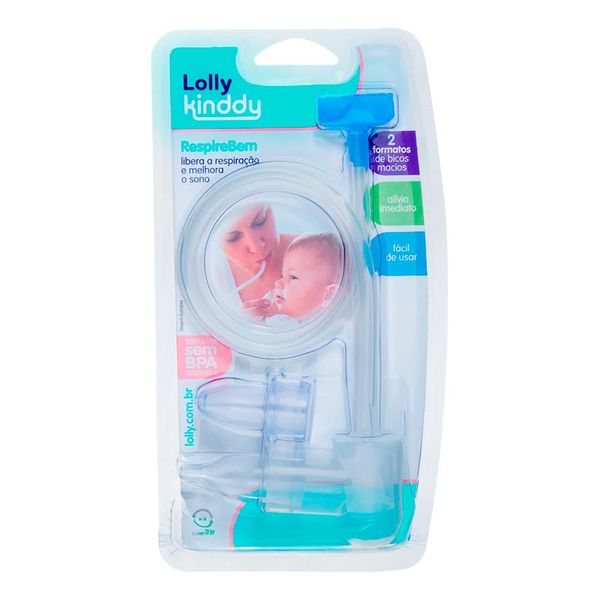 Aspirador Nasal Lolly Kinddy Respire bem 1 Unidade