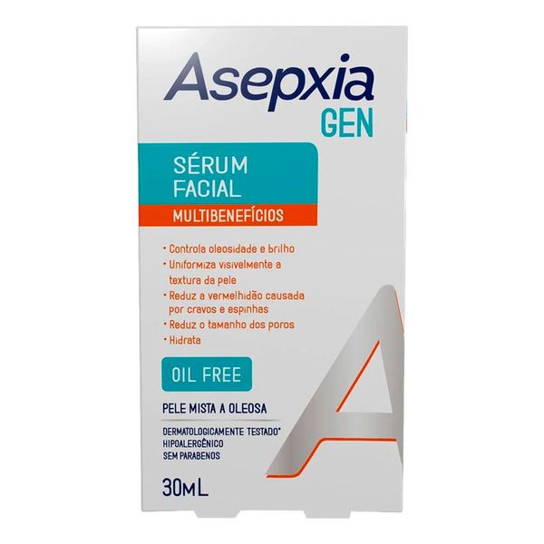Sérum Facial Multibeneficios Asepxia Gen 30ml Sérum Facial Asepxia Gen Multibenefícios 30ml