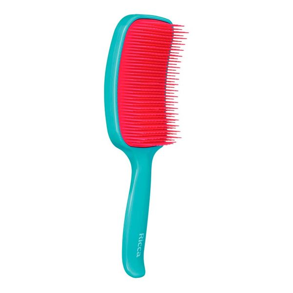 Escova Para Cabelo Ricca Flex Raquete Blue 1 Unidade