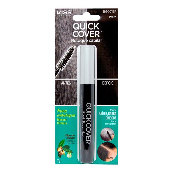 Máscara Retoque Capilar Kiss New York Preto 7g