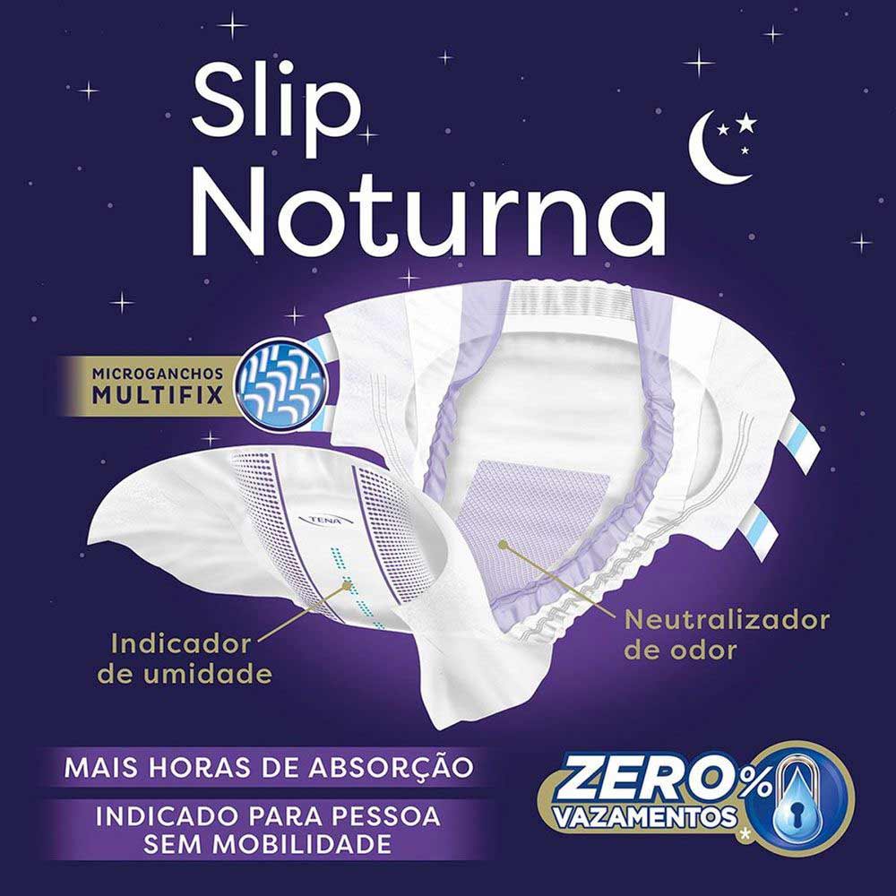 Fralda Geriátrica Tena Slip Noturna M 24 Unidades - Drogaria Sao Paulo