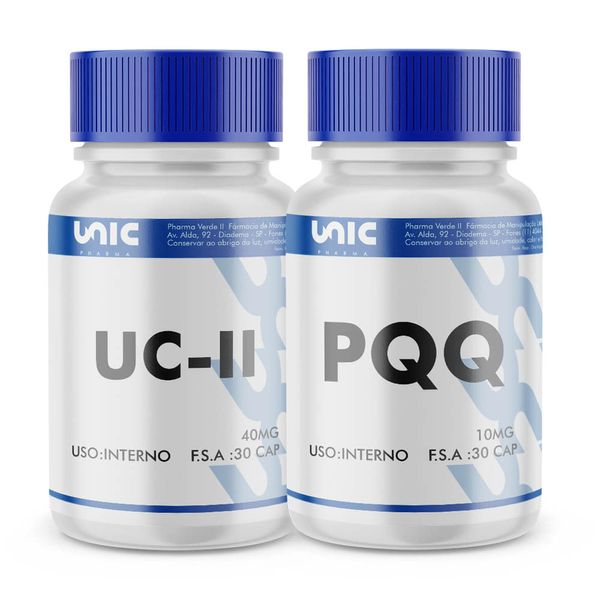 Kit colageno tipo 2 (UC2) 30caps + pqq (Pirroloquinolina quinona) 10mg 30Caps