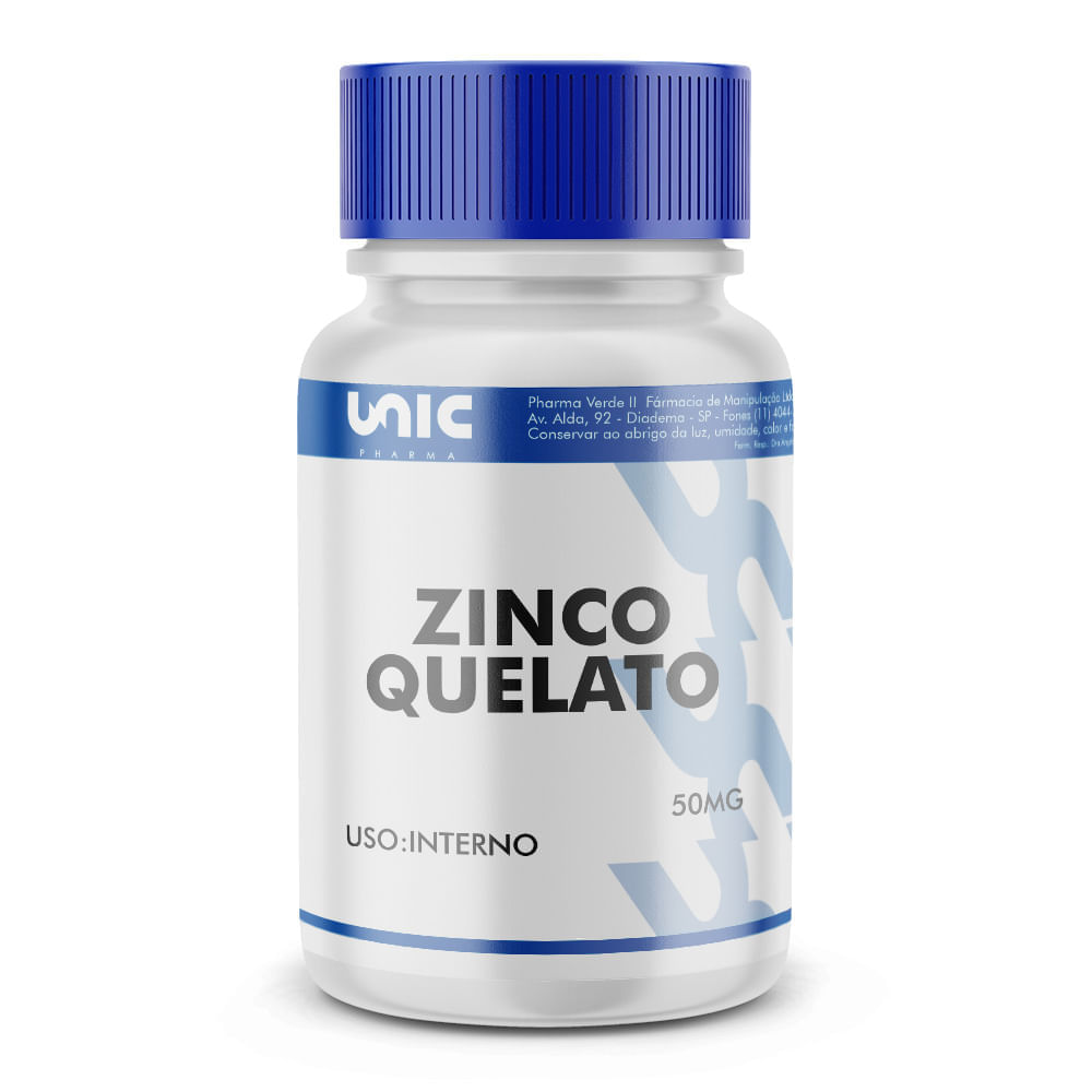 Zinco Quelato 50mg - 90 Cápsulas