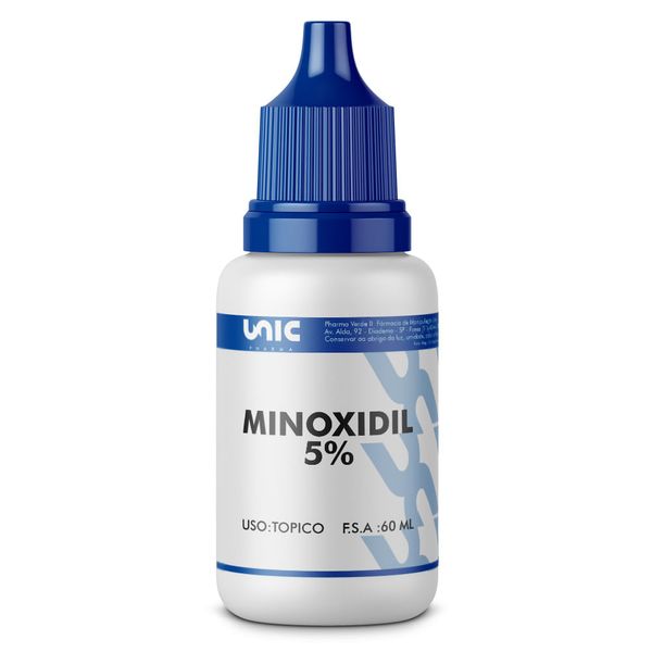 Loção capilar minoxidil 5% 60ml com propilenoglicol