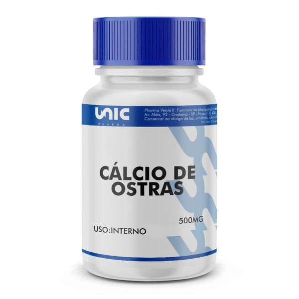 Cálcio de ostras 500mg 90 Cápsulas