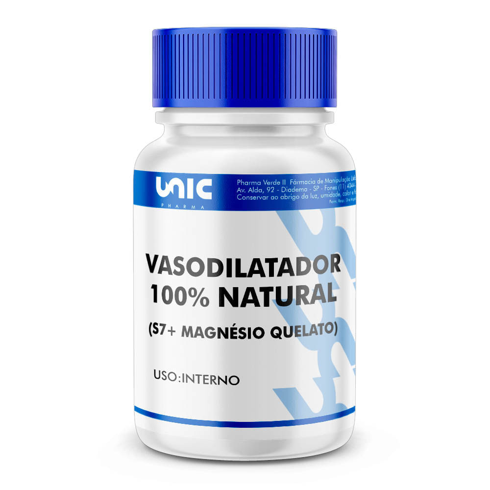 Encontraproduto.com.br - Vasodilatador 100% Natural (S7 + Magnésio Quelato) - 30caps