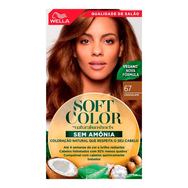 Tinta de Cabelo Wella Soft Color 67 Chocolate