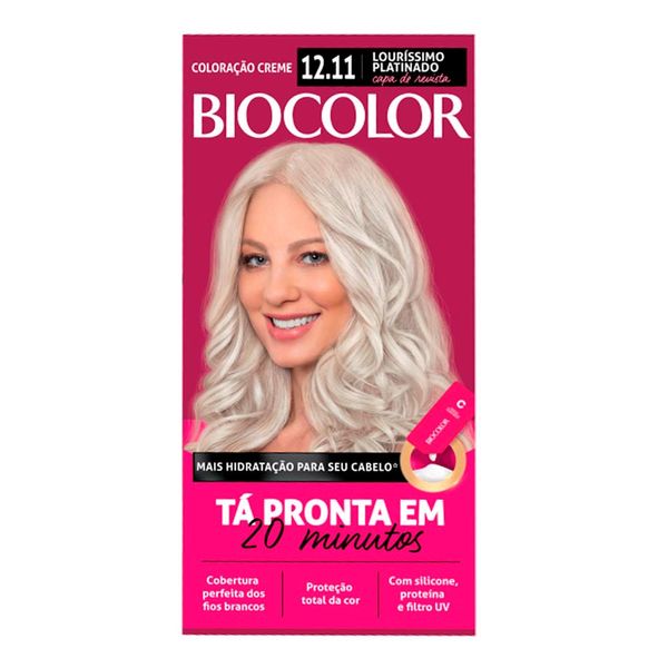 Coloração Permanente Biocolor Louríssimo Ousado 12.11 1 Unidade
