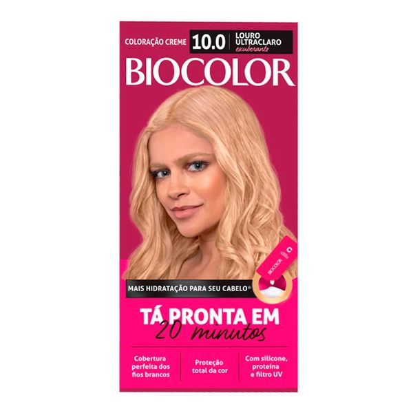 Coloração Permanente Bicolor Louro Ultraclaro Exuberante 10.0 1 Unidade