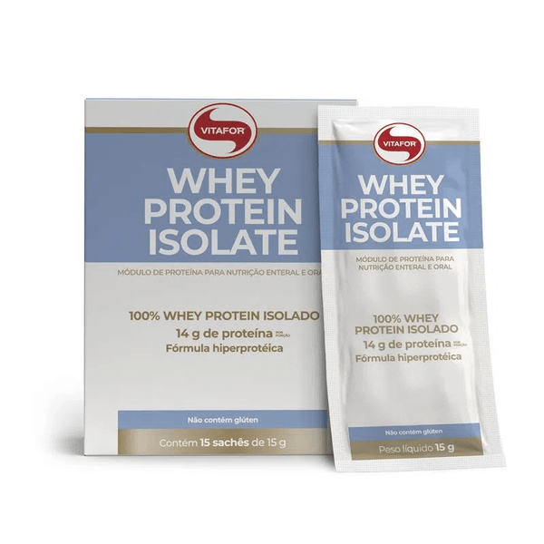 Whey Protein Isolate 15 Sachê 15g Vitafor