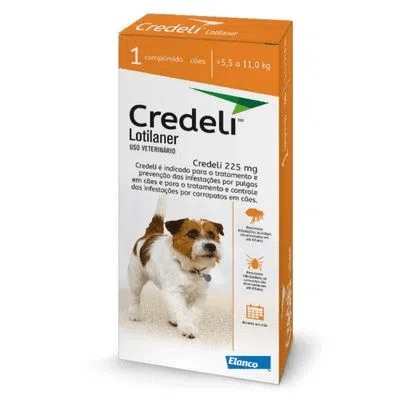 Credeli 225mg para Cães de 5 a 11Kg - 1 comprimido