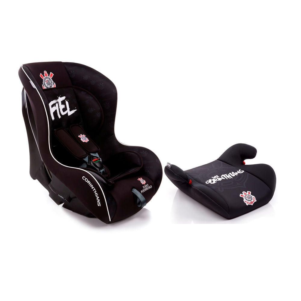 Kit Cadeirinha para Auto 0 a 25kg + assento de Elevacao Corinthians Voyage 935287396
