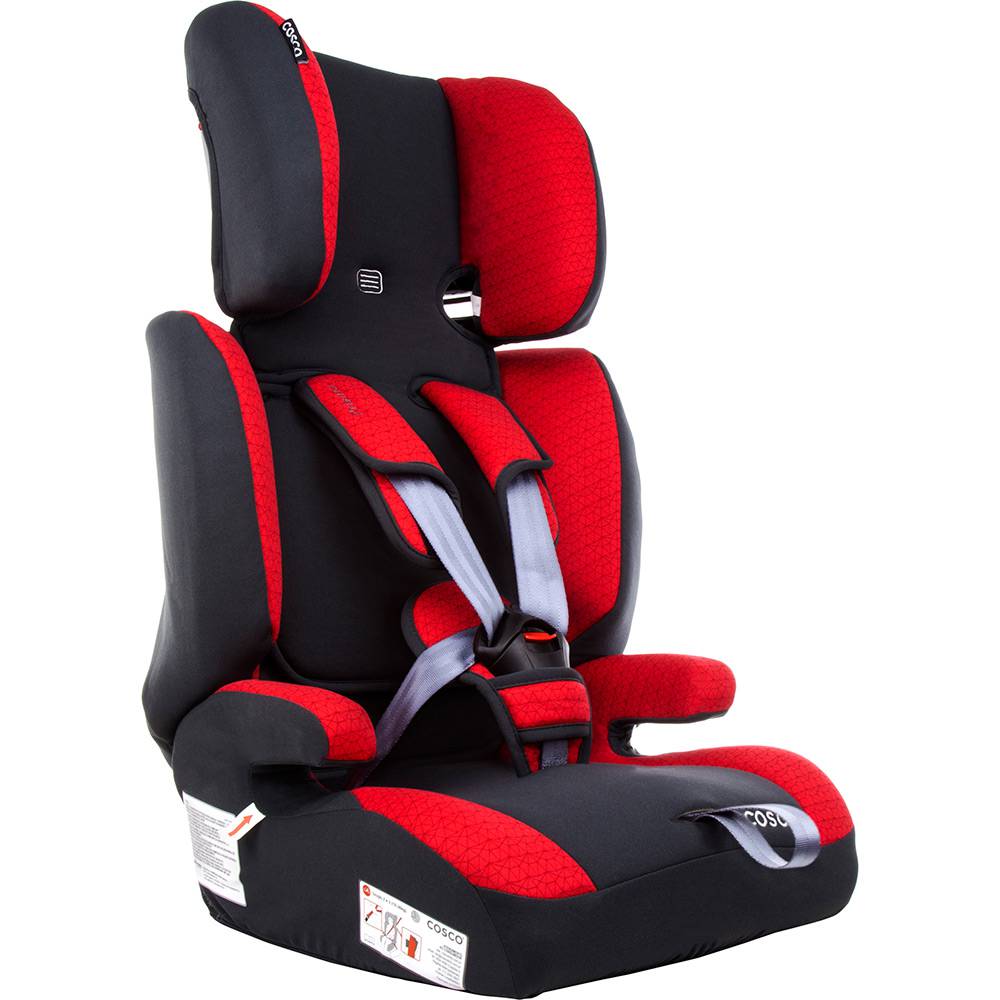 Cadeirinha Prisma Cosco 9 a 36kg Vermelho e Cinza 935287403