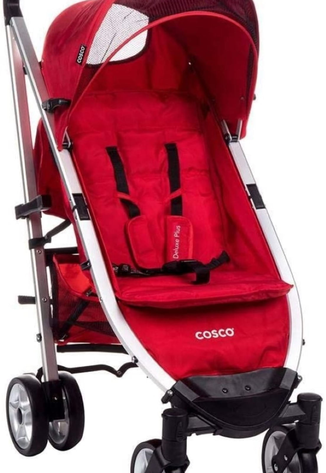 Carrinho de Bebê Deluxe Plus Cosco + vermelho 935287409