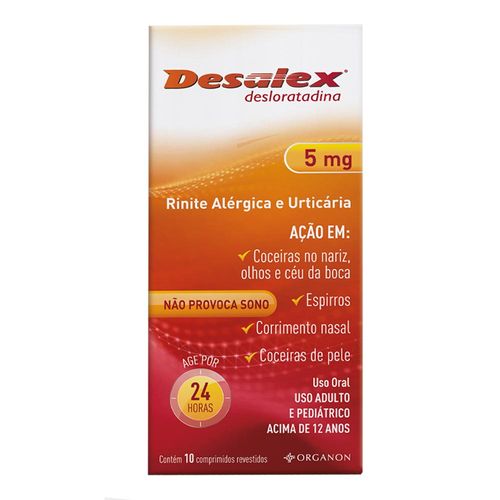 Antialérgico Desalex 5Mg 10 Comprimidos Revestidos