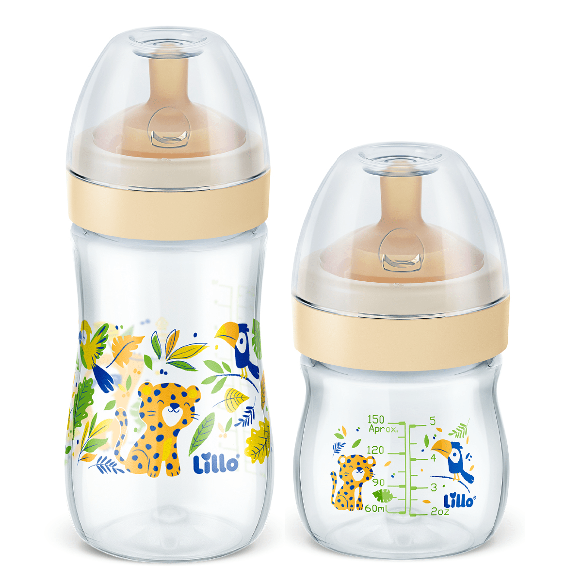 Kit 2 Mamadeiras Super Evolution Bico Latex 150 300ml Lillo 935288733