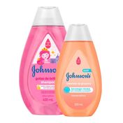Kit-Johnson-s-Baby-Shampoo-Gotas-de-Brilho-400ml--Sabonete-Liquido-Da-Cabeca-Aos-Pes-200ml