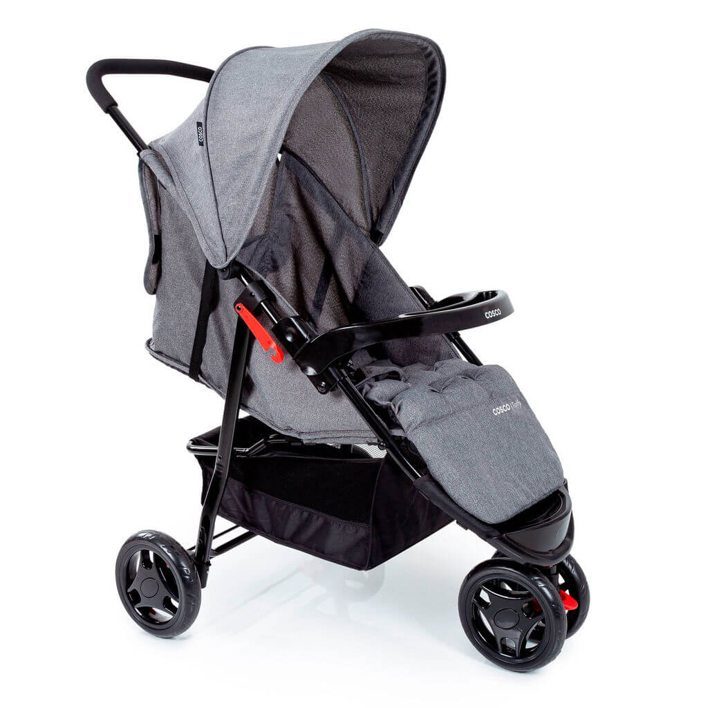 Carrinho de Bebê Toffy Cinza Mescla Cosco 935289035