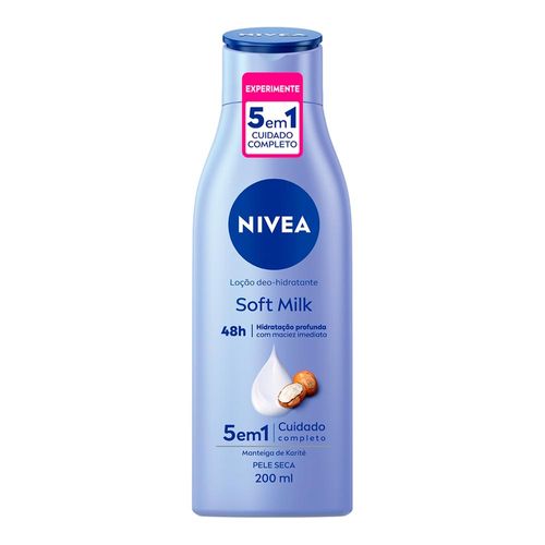 Loção Hidratante Nivea Body Soft Milk 200ml C/ 2 Unidades - Drogaria Sao  Paulo